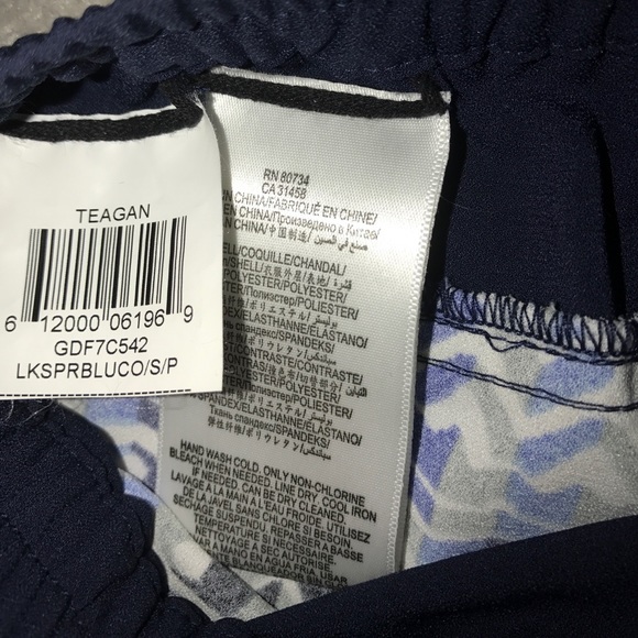 Women's Blue Bcbg Max Azria Shorts Teagan Printed - Picture 5 of 5